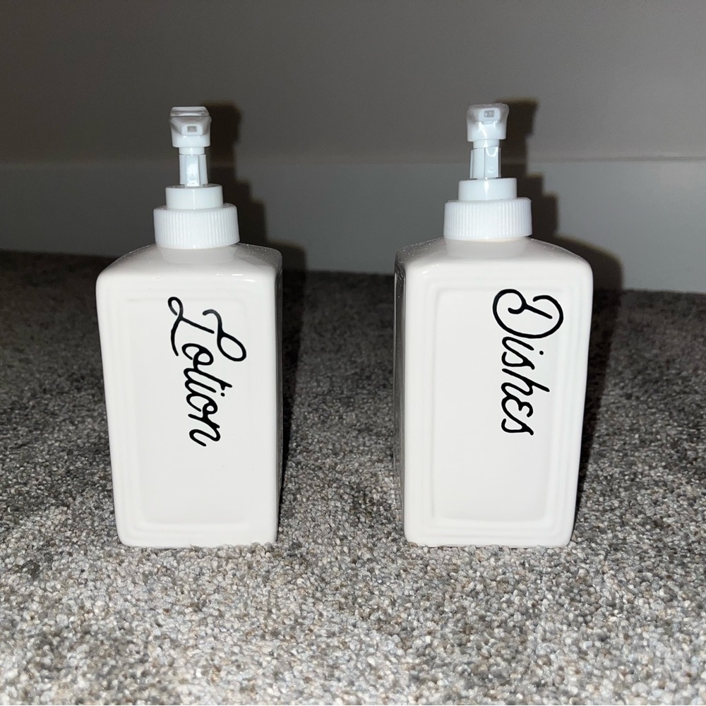 Lotion and dish soap holders